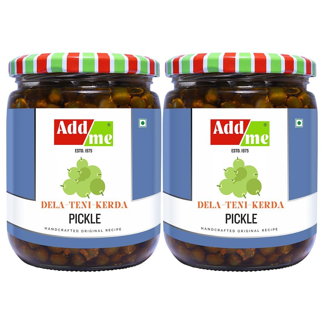 Add me Add me Ker Teet Rajasthani Pickles 1kg teet ka Achar 500gm + 500gm Glass jar
