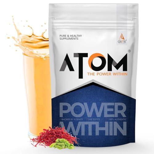 Asitis Nutrition Asitis Nutrition Atom Weight Gainer Powder 1Kg | 61.1G Carbs & 8.8G Proteins | Easy Source Of Weight-Gaining Calories | Boosts Workout Performance | Kesar Elaichi Flavor