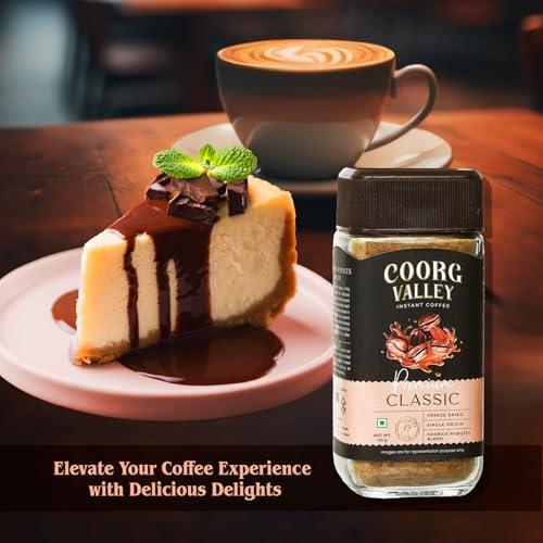 Coorg Valley Coorg Valley Premium Classic Coffee | Arabica Robusta Blend | Freeze Dried Coffee - 50 g (Pack of 1)