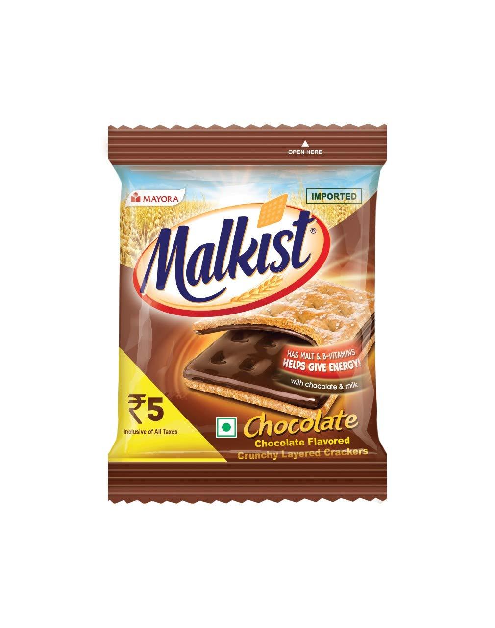Malkist Malkist Chocolate Crunchy Layered Crackers - Pack of 30