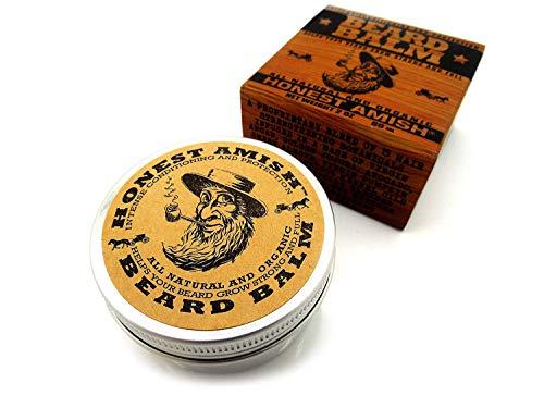 Honest Amish Honest Amish Beard Balm Leave-in Conditioner - All Natural -Vegan Friendly Organic Oils and Butters