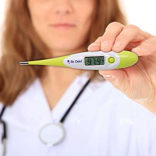 Dr. Odin Dr. Odin Digital Medical Thermometer FDA Approved Quick 40 Second Reading for Oral, Rectal Detecting Fever Baby, Children Adult and Pet - Pack of 3-MT4320
