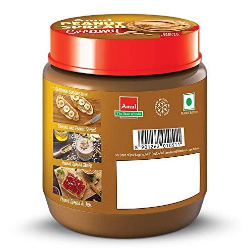 Amul Amul Peanut Spread Creamy – High Protein Peanut Butter from Amul | 300 gm | Pack of 3 | No Preservatives
