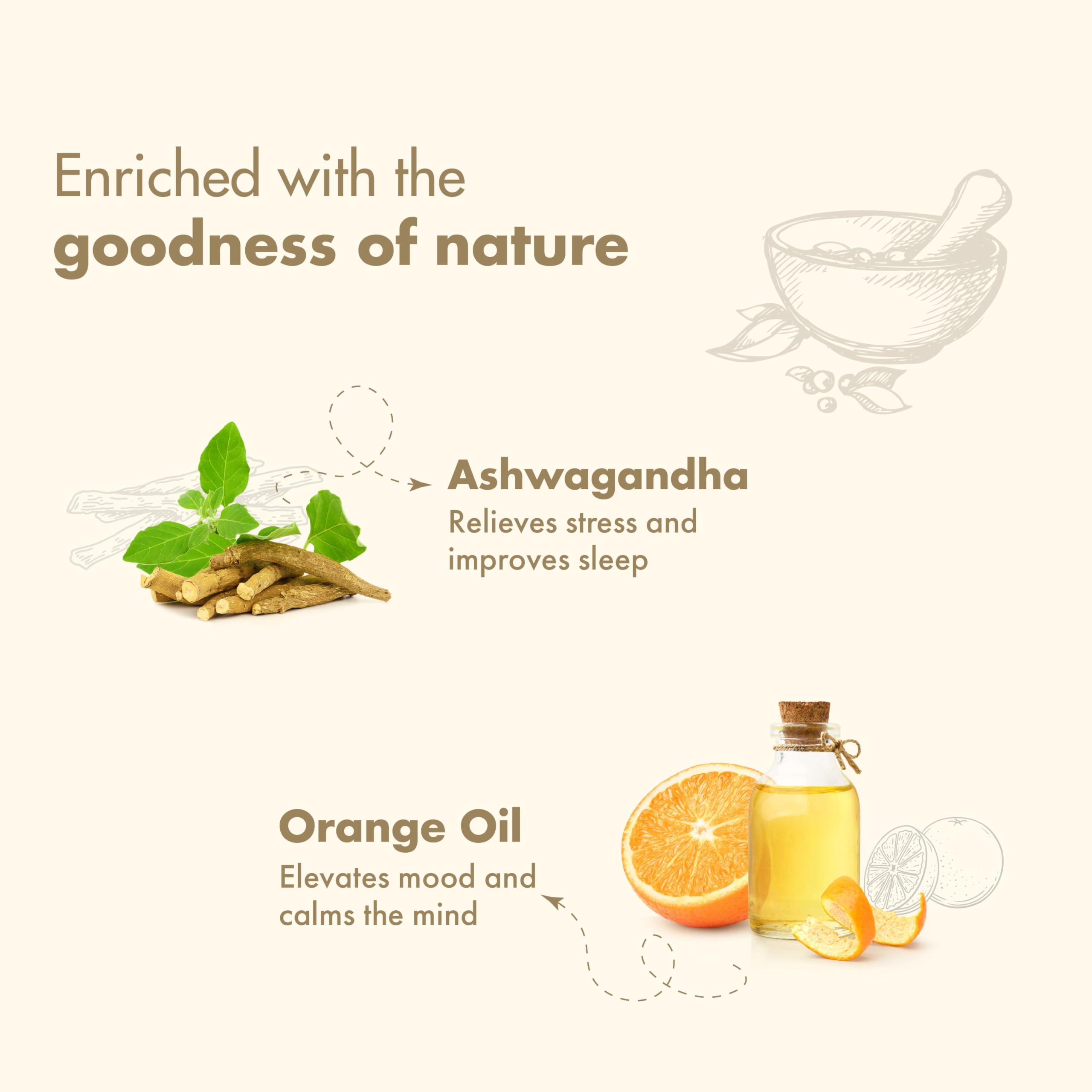 Navratna Navratna Therapy Ayurvedic Body Massage Oil | With Ashwagandha & Orange Oil for Stress Relief & Rejuvenation | Aromatherapy Oil for relieving fatigue | Mood Uplifting | Relaxing Massage Oil for Full Body | For Women & Men, 100ml