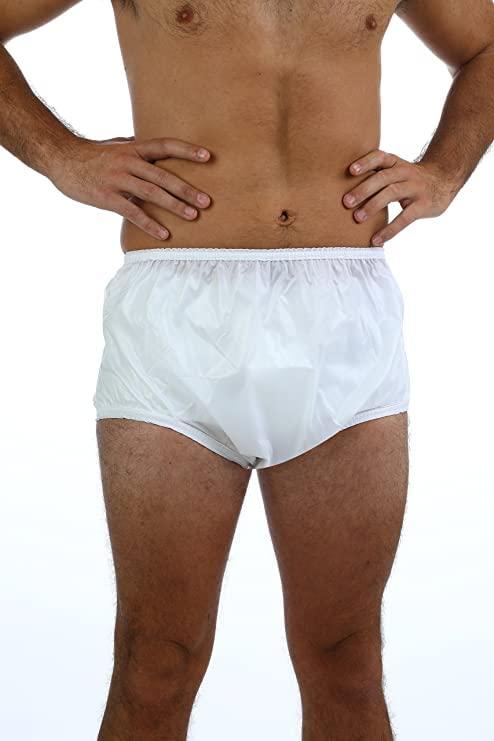 Wemyc Wemyc Adult Pull-On Pants Waterproof-Unisex-Soft,Noiseless I Swim Brief (M),Pack of 1