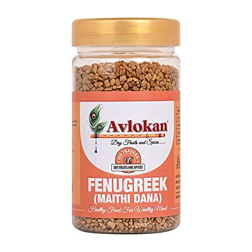 Avlokan Avlokan Natural Fenugreek (Maithili Dana) | Strong Spicy Flavor (Pack of 2 x 100 g)