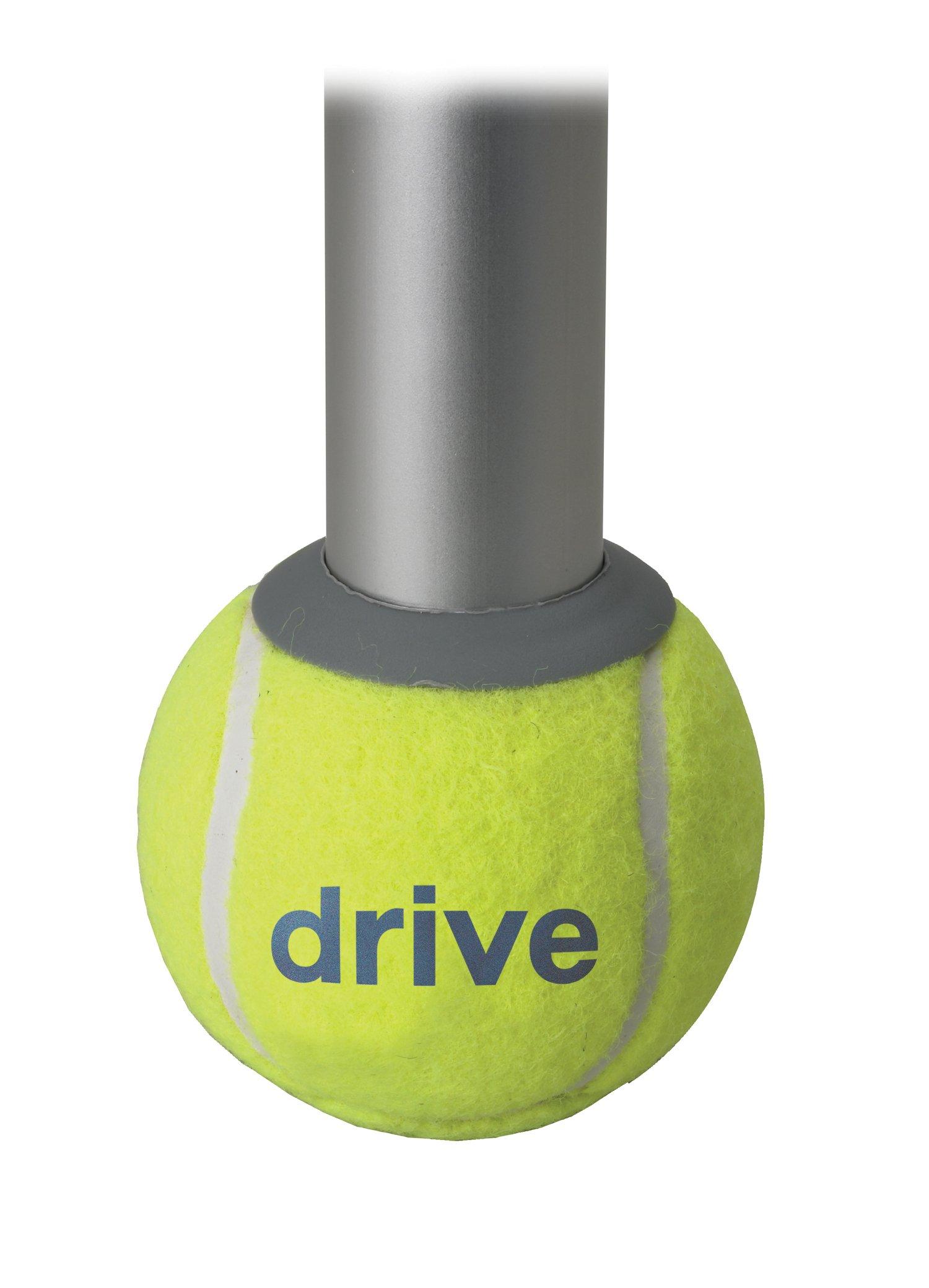 Drive Medical Drive Medical Deluxe Walker Rear Tennis Ball Glides, Yellow