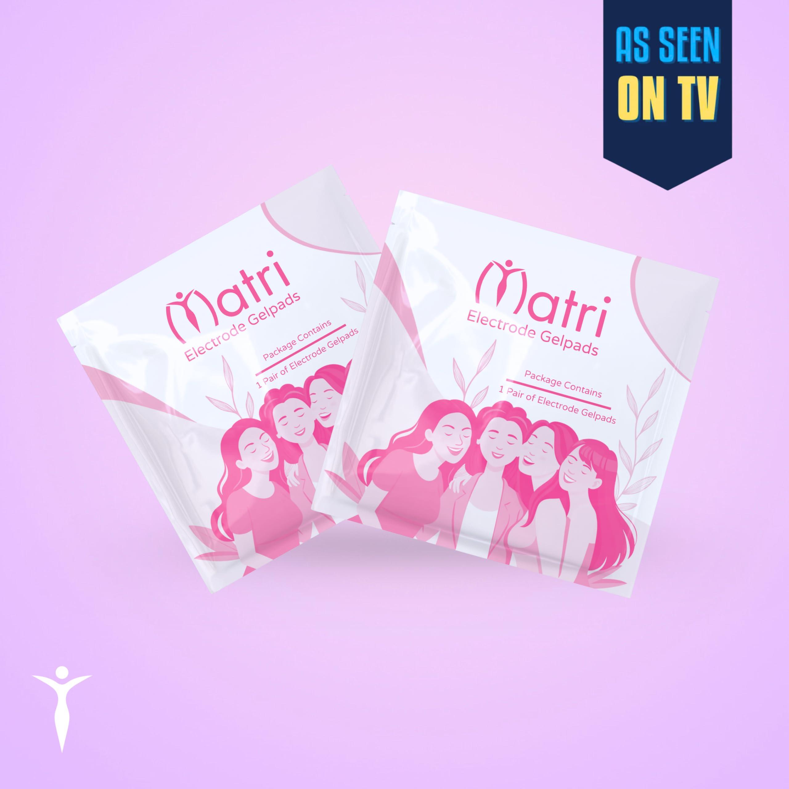 Matri Matri Electrode Gelpads, Set of 2, Health & Personal Care, Wearable, Drug-Free, Non-Invasive, Pain Relief, For Matri - Menstrual Pain Relief Device, No Side Effects