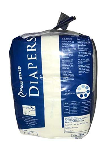 PEARSONS PEARSONS Adult Diaper Contour Shaped Disposable Diaper for Adults X-Large-10 Pcs
