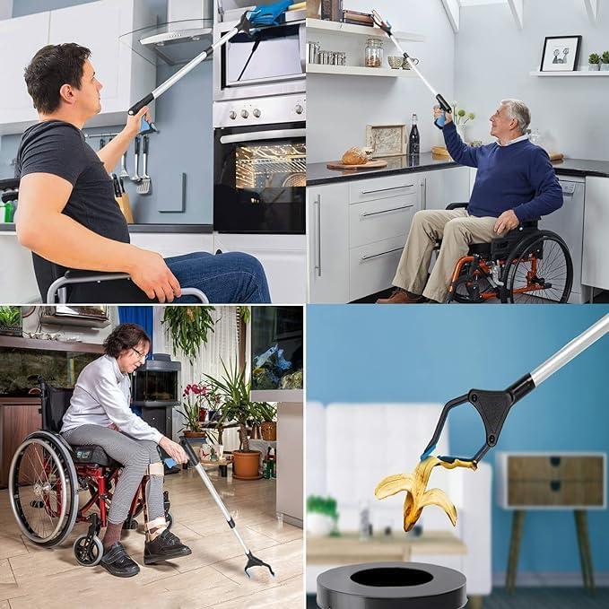 TONSYL TONSYL Reacher Grabber Pickup Tool,32\" Long Grabber Reacher Tool with Magnetic Tip Grabber for Elderly Grab It Reaching Tool Trash,Garbage Picker Upper,Litter Pick Up Grab Tool,Claw Grabber Stick