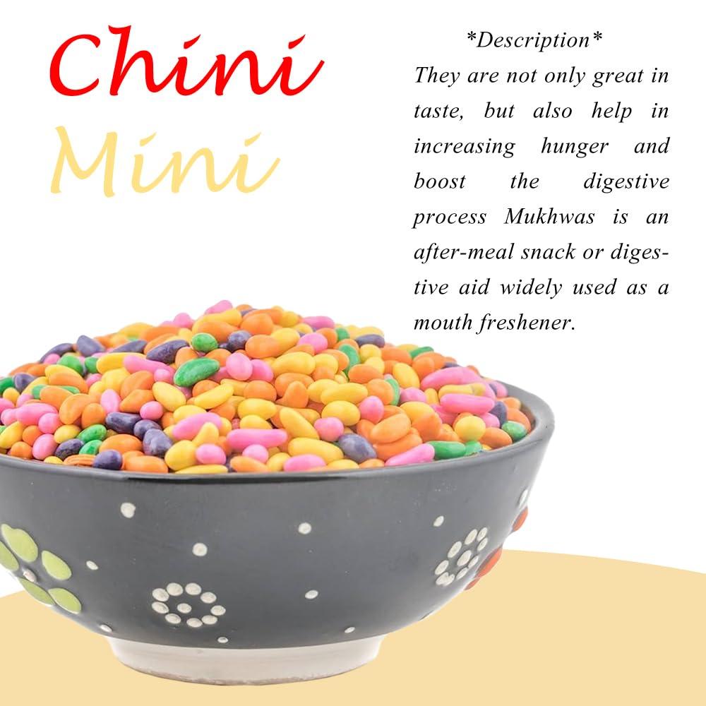 PR SUKHA SAAG PR SUKHA SAAG Chini Mini Saunf | Colourful Sugar Coated Fennel | Tini mini Mukhwas Mouth Freshner (200 g)