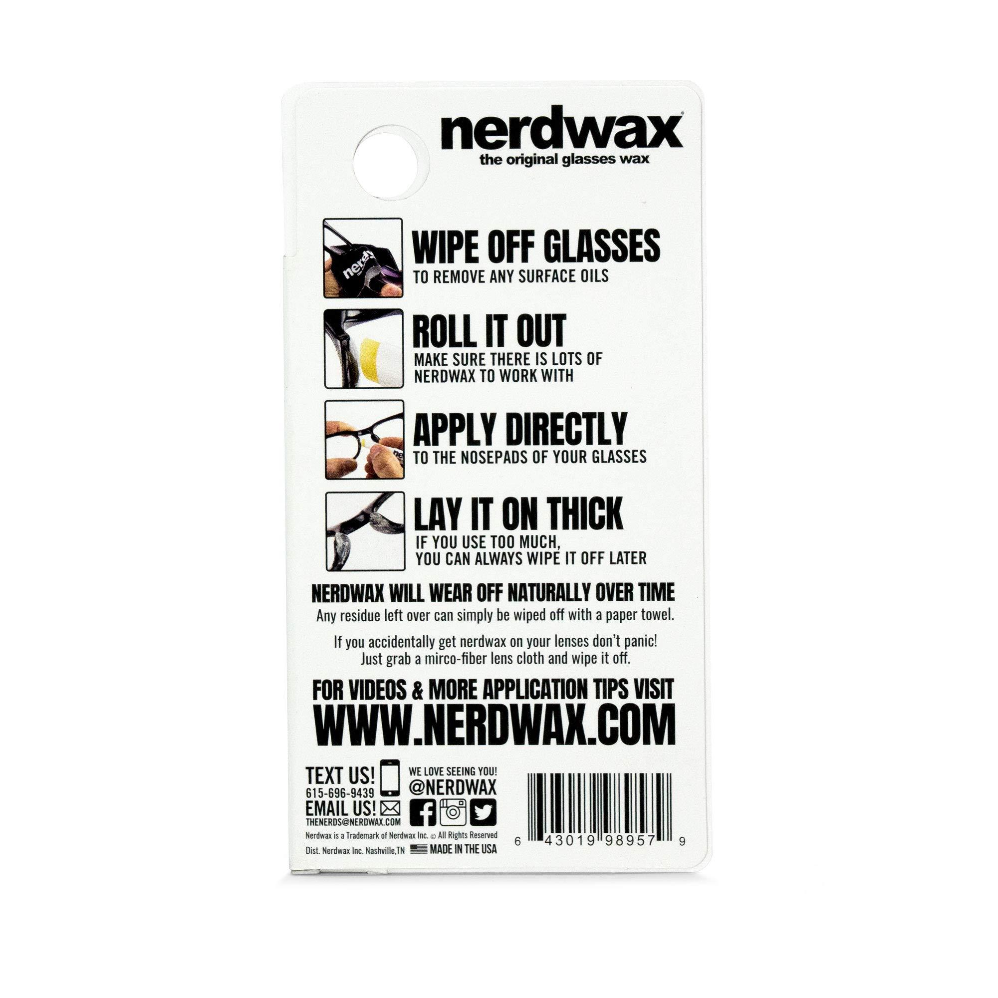 Nerdwax New Nerdwax Slimline Design - Single | Stop Slipping Glasses as Seen on Shark Tank