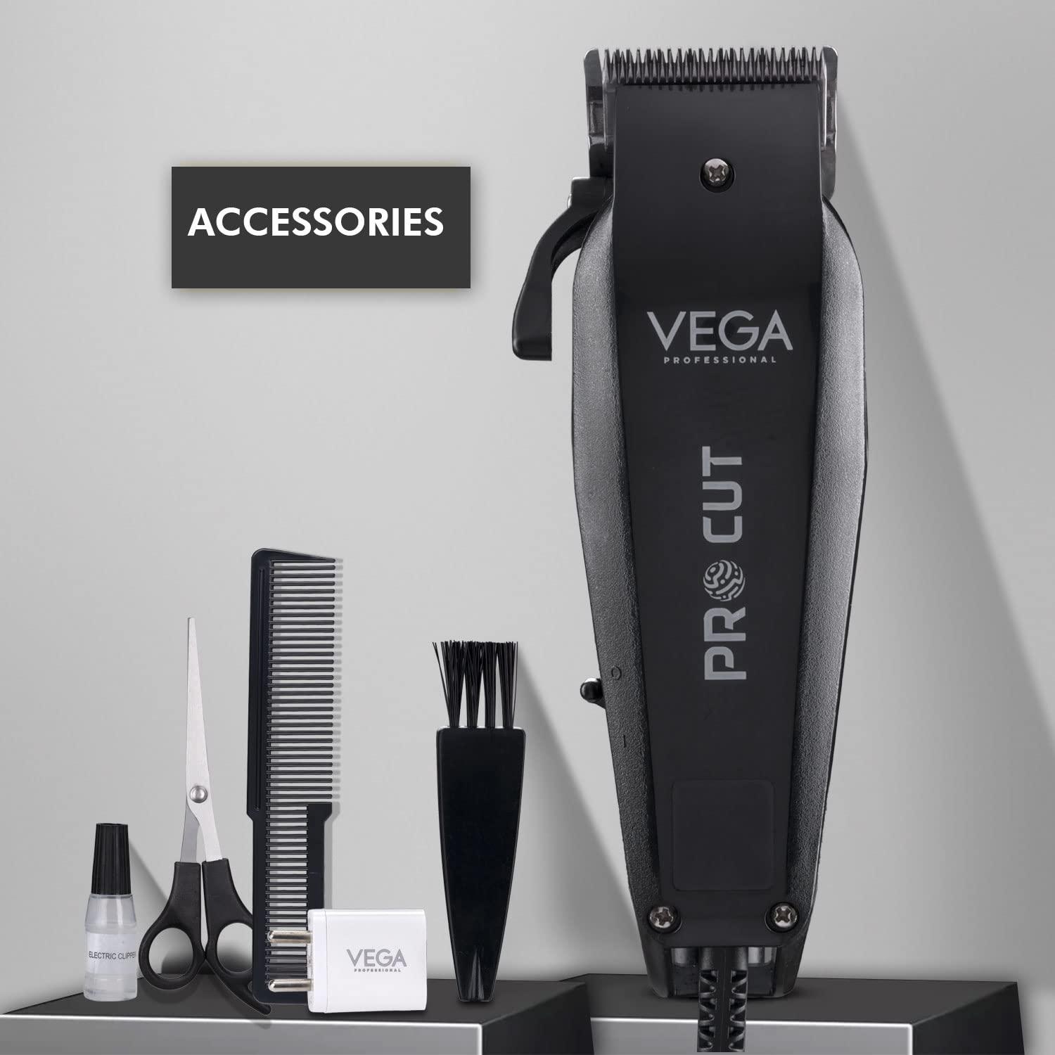 VEGA PROFESSIONAL VEGA PROFESSIONAL Pro Cut Hair Clipper, (VPVHC-03) - Black