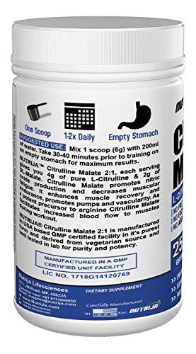 NutriJa NutriJa Citrulline Malate- 250 Grams (Blueberry Lemonade), Powder