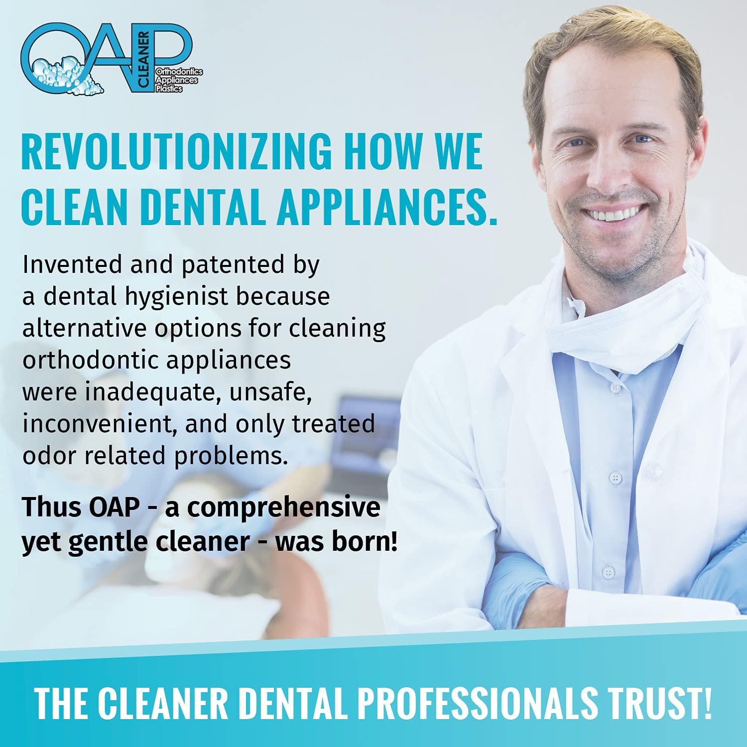OAP OAP Cleaner - Cleans and Sterilizes Removeable Dental and Ortho Appliances - Foam