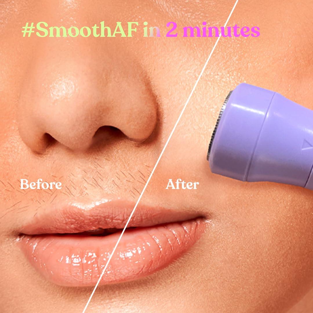 BOMBAE Bombae 4in1 Face & Eyebrow trimmer for women | Facial hair remover for women | Hair removal machine for women | 90 min runtime | C type charging | For eyebrows, upperlips, sideburns, chin, Peach Fuzz | (New Model)