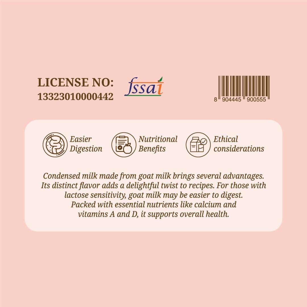 WHITALITY Whitality Condensed Milk | Sweetened and made with Goat milk | rich in protein, Vitamin A and Potassium | glass packaging | 200g