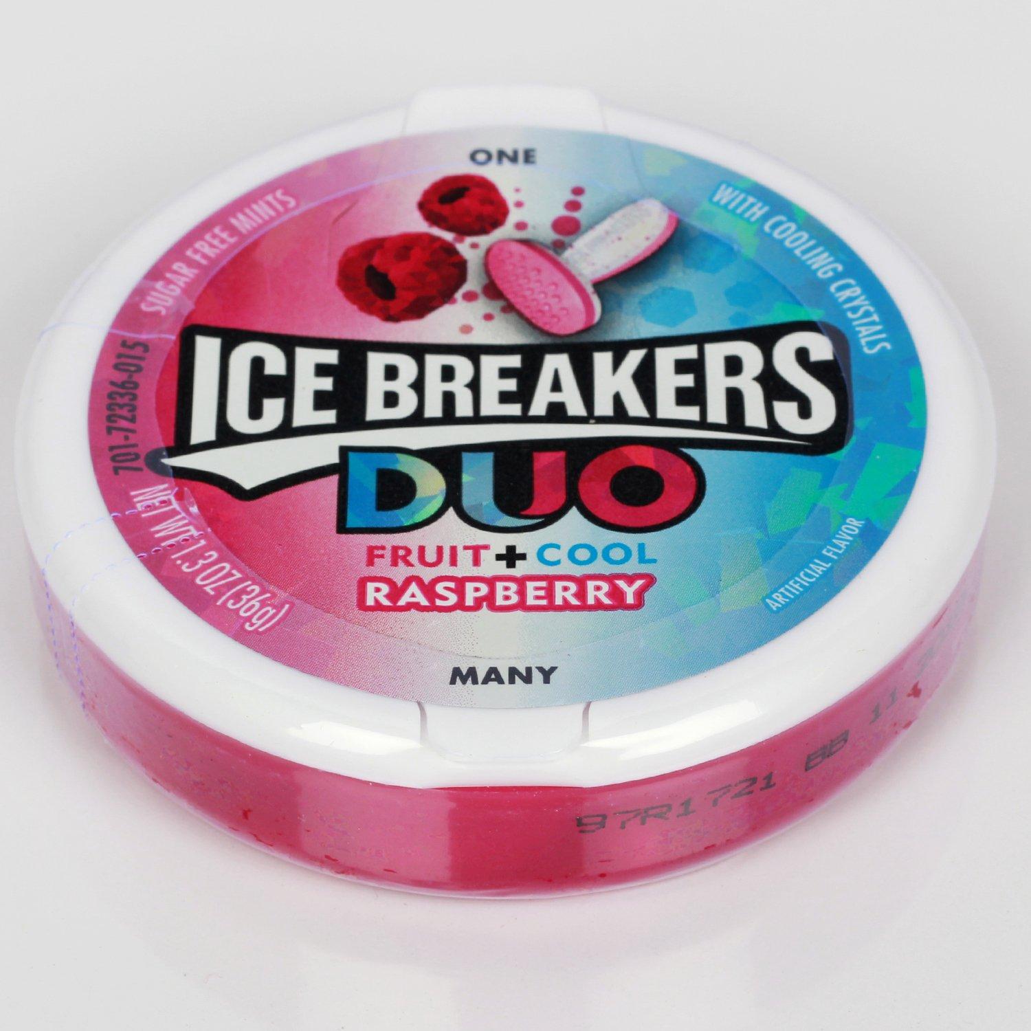 Ice Breaker Ice Breaker Duo Fruit + Cool Mints, Raspberry, Container, 36 Gm