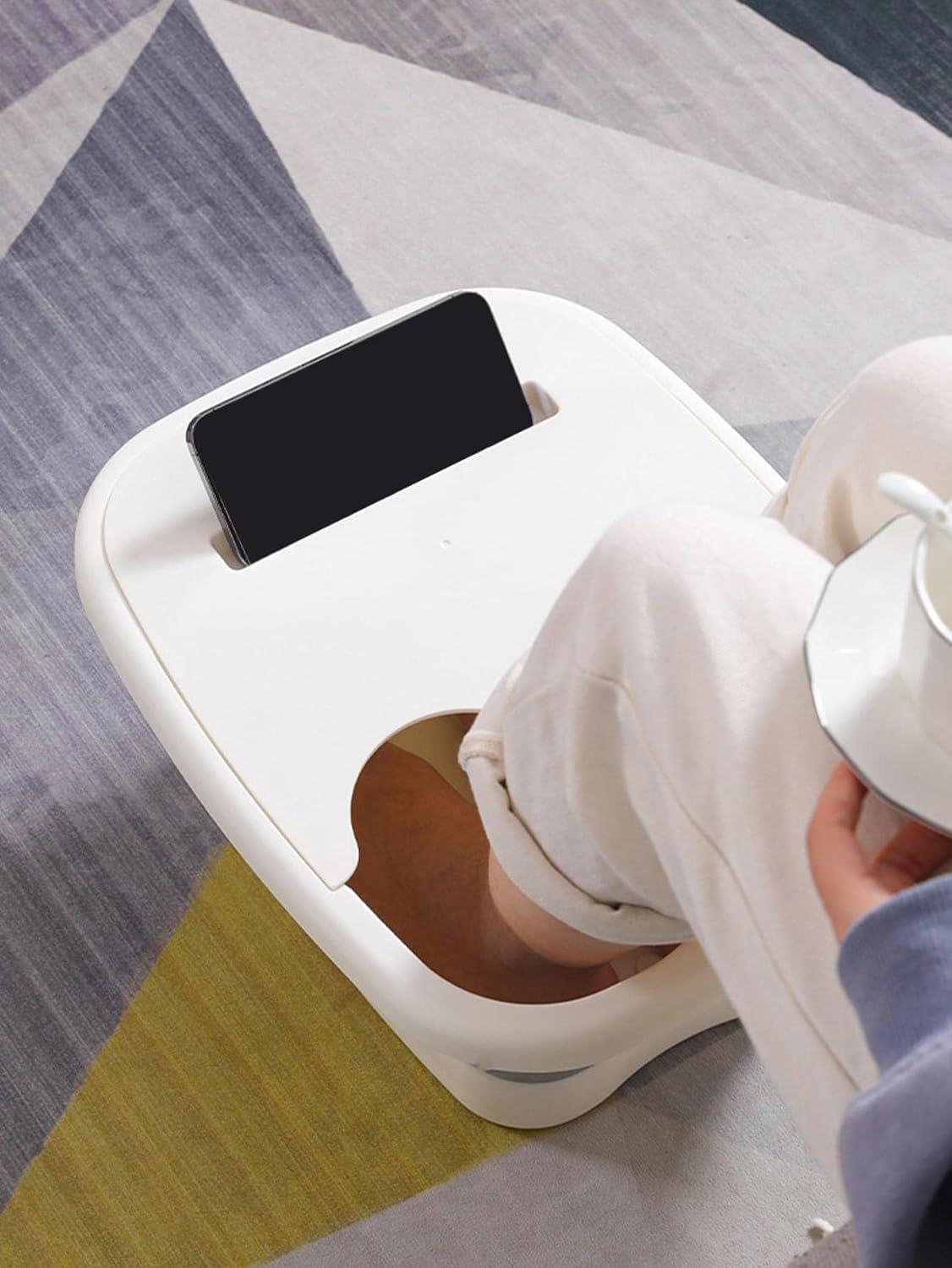 Deoxys Deoxys Collapsible Foot Bath Soak Tub for Soaking Feet, Foot Massager Bucket with Massage Acupoints,Foot Soaking Tub with Phone Placement Slot, Multi-function Collapsible Bucket