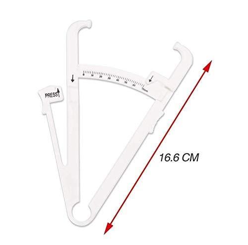 Cute critters Cute Critters Body Fat Calipers for Accurately Handheld BMI Body Fat Measurement Device Measuring Tool with Percentage Measure Charts for Men and WomenRandom Color Beige/White