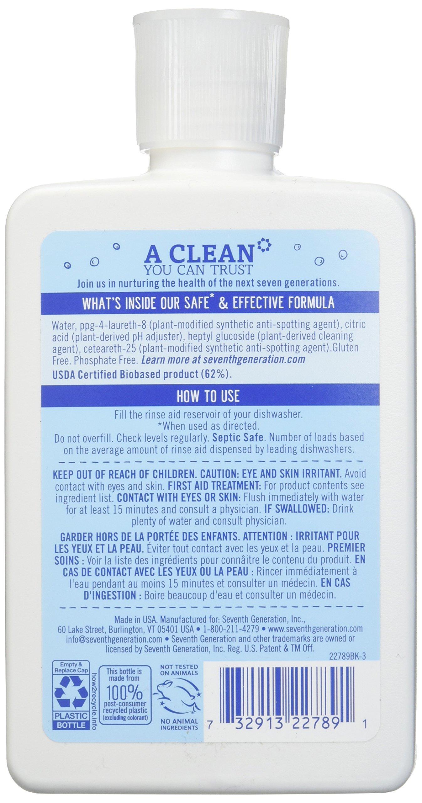 Seventh Generation Seventh Generation Dishwasher Rinse Aid - 8 oz