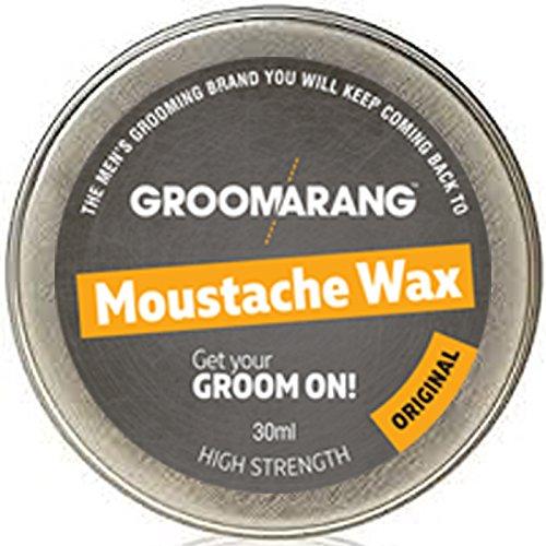 Groomarang Groomarang Moustache & Beard Wax Extra Strong Original 100% Natural Hair Care Organic & Vegan 30ml (medium)