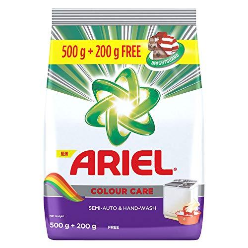 Ariel Ariel Matic Liquid Detergent, Front Load, 1 Litre, Pack Of 1 & Ariel Colour Detergent Washing Powder - 500 g with Detergent Washing Powder - 200 g