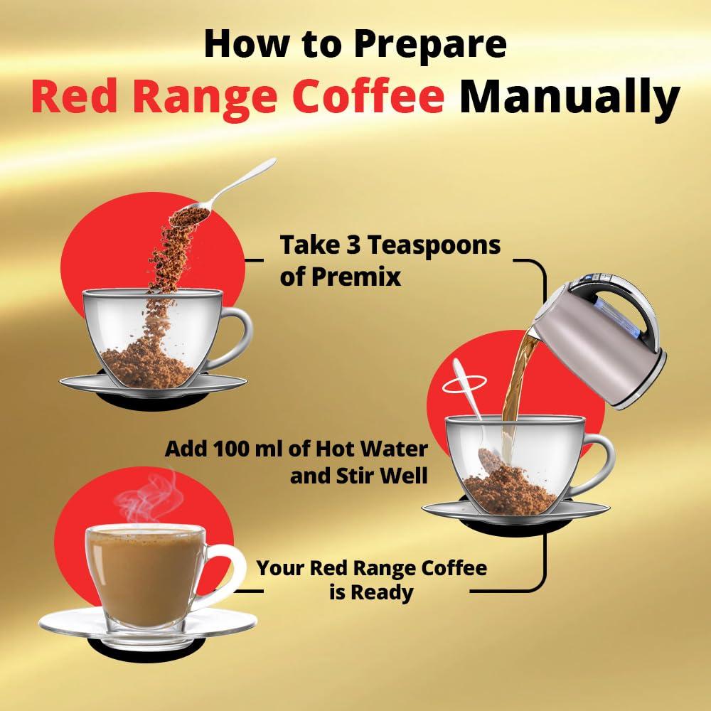 Cafe DESIRE I DRINK SUCCESS Cafe DESIRE I DRINK SUCCESS Red Range Instant Coffee Powder Box Premix 3 Kg Pack Of 3 X 1 Kg Suitable For All Vending Machines Use Manually Just Add Hot Water 3 In 1 Coffee Powder Makes 250 Cups