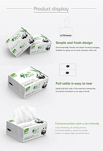 Orange Paper Orange Paper 3 Ply bamboo pulp Facial Tissue Soft Pack, Car Tissue Refill, Disposable Facial Tissues, Face Towel, Tissues Travel Size Pack for Car, 70 Pulls per pack (Pack of 5)