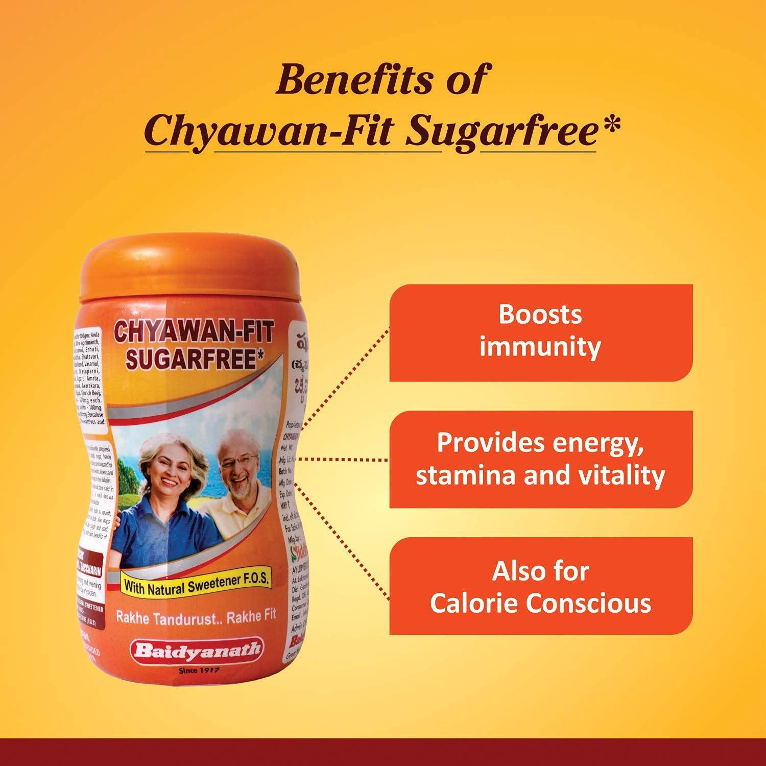 Baidyanath Baidyanath Asli Ayurved Chawan-Fit Sugar Free Chyawanprash, Immunity Booster - 1.5 Kg (Combo Pack)