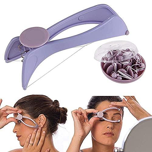 RICCO STRADA PAP ANNOUNCER Eyebrow Face And Body Hair Threading and Removal System Tweezers Kit (Purple Color)