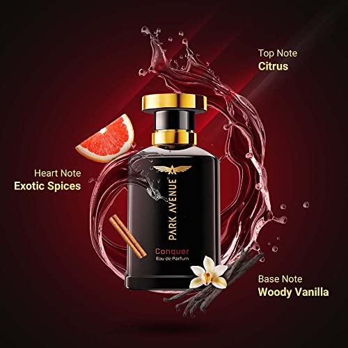 Park Avenue Park Avenue Essential Grooming Collection 7 in 1 Combo Grooming Kit for men | Valentine's Day Gift Set for men | Gift Hamper for men & Park Avenue Conquer Premium Eau De Perfume For Men EDP 50ml