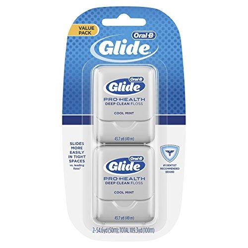 Glide Oral-B Glide Pro-Health Deep Clean Cool Mint Flavor Floss Twin Pack 80 M