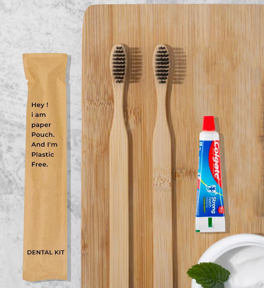 clayherbs Clayherbs Hotel Accessories,Hotel Kit,Guest Room Amenities,Marriage Guest Toiletry Kit Hospital Kit (1 Toothbrush & 1 Toothpaste 10g) Hotel Dental Kit (1 Toothbrush & 1 Toothpaste 10g (50 Set))