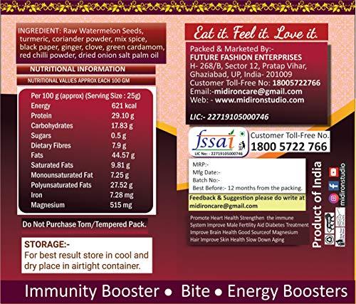 Midiron Midiron Roasted Watermelon Seed, Spicy Watermelon Seed, Healthy breakfast snack (550 gm each) Pack-2