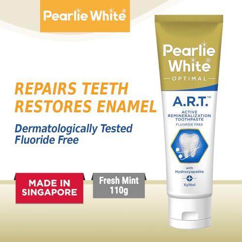 Pearlie White Pearlie White Active Remineralization Toothpaste - Fluoride Free (3.8oz) 110gm