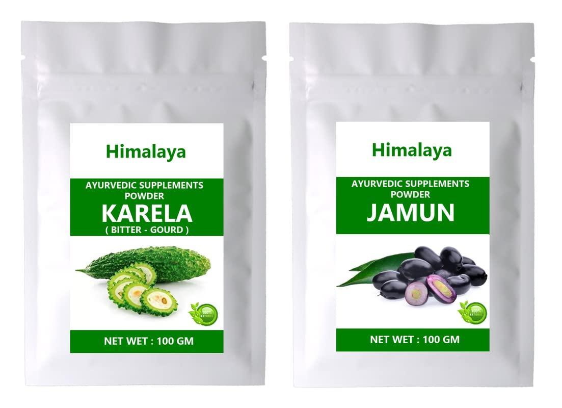 GREENELAND Greeneland Himalaya KARELA POWDER AND JAMUN POWDER (100 GM EACH) 200 GM