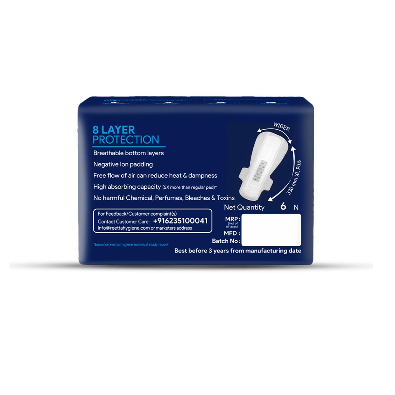 COLEEN Premium Sanitary Napkins COLEEN Premium Sanitary Napkins Graphene Anion Sanitary Napkins 330 mm -6 Numbers