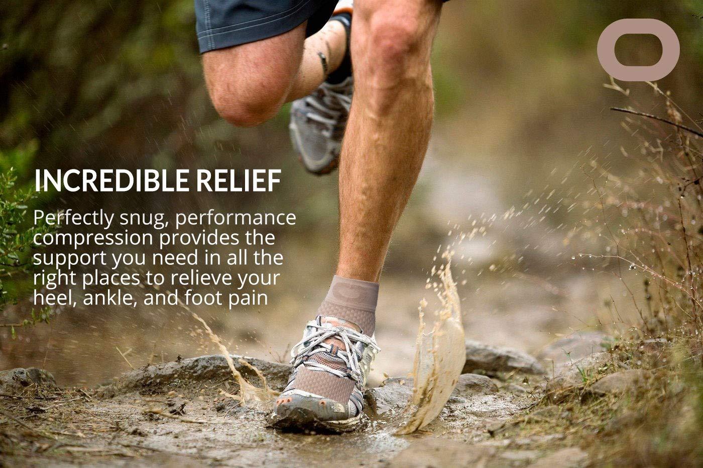 Crucial Compression Plantar Fasciitis Socks with Arch Support for Men & Women - Ankle Compression Socks for Foot and Heel Pain Relief - Better Than Night Splint Brace, Orthotics, Inserts, Insoles