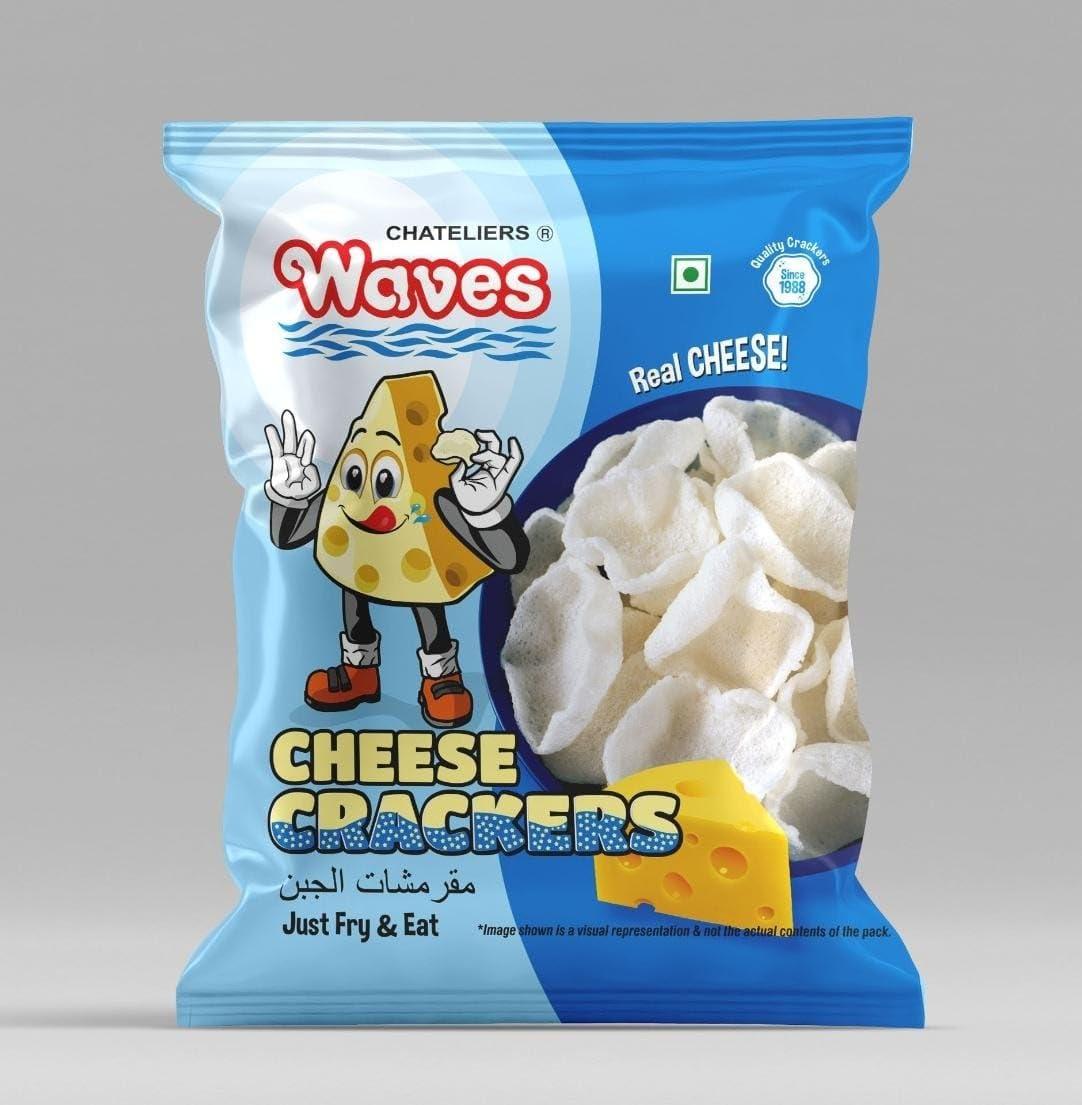 WAVES Waves Cheese Wafers/Crackers (100 Grams x 2)