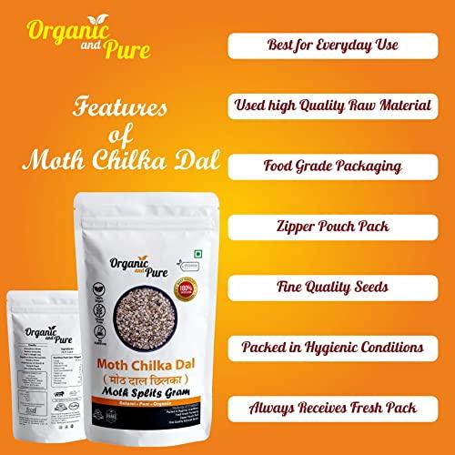 Organic and Pure Organic and Pure Moth Ka Mogar | Matki Mogar Split 1800g(900gx2)