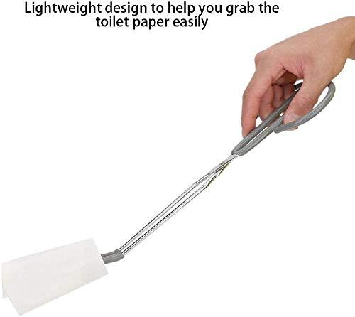 Fairman Fairman Toilet Paper Tongs,Toilet Aid for Self-Wiping, Bottom Wiper Aids for Pregnant Women Self-Wipe Hygiene Assistance Tool for Elderly (12inch)