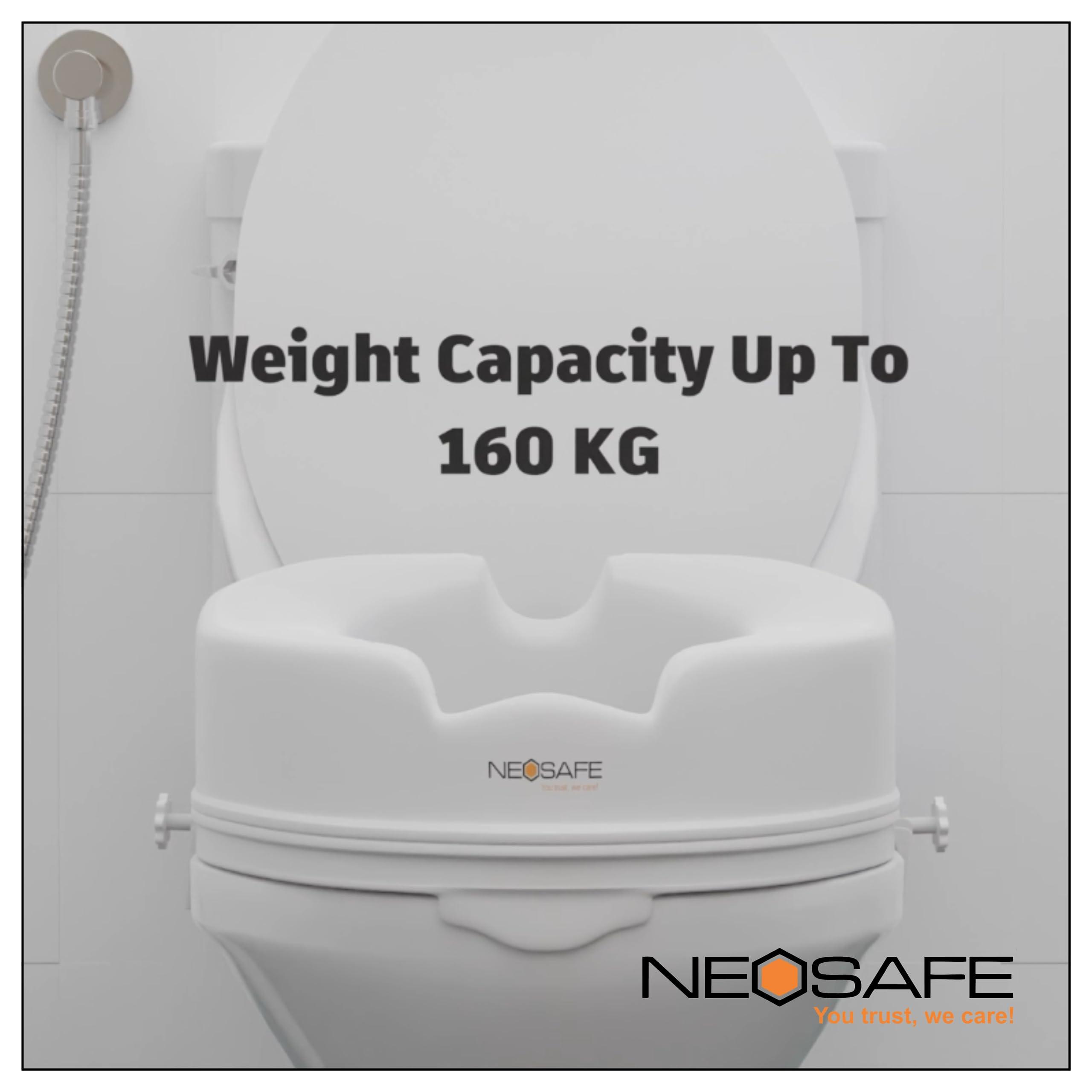 Generic Rewell.Life 6 Inch Toilet Commode Seat Raiser Elevator Extension with lid cover | Universally fits to all | for Handicap, Knee Patients, Old Senior Citizen | Easy to Use, Clean & Install