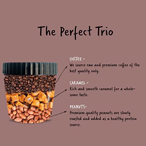 The Low Carber The Low Carber Peanut Butter 170 g with coffee and Caramel_ For INSTANT ENERGY_Made with Premium Coffee l Creamy Caramel l Roasted Peanuts_ 0 Sugar l 0 Trans-Fat l 0 Cholestrol