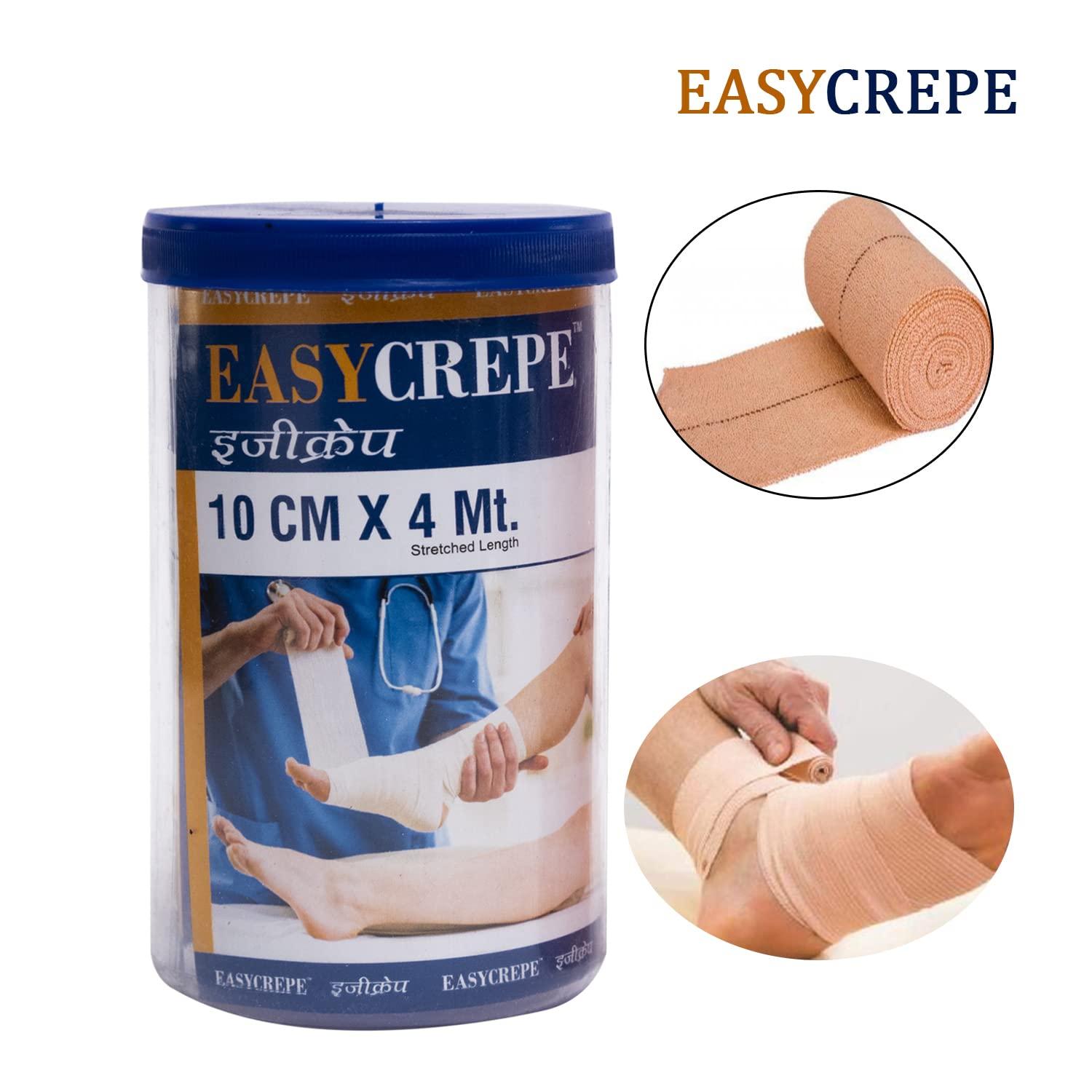 EASYAID EASYAID Cotton Crepe Bandage for Pain Relief, 10cm X 4mt