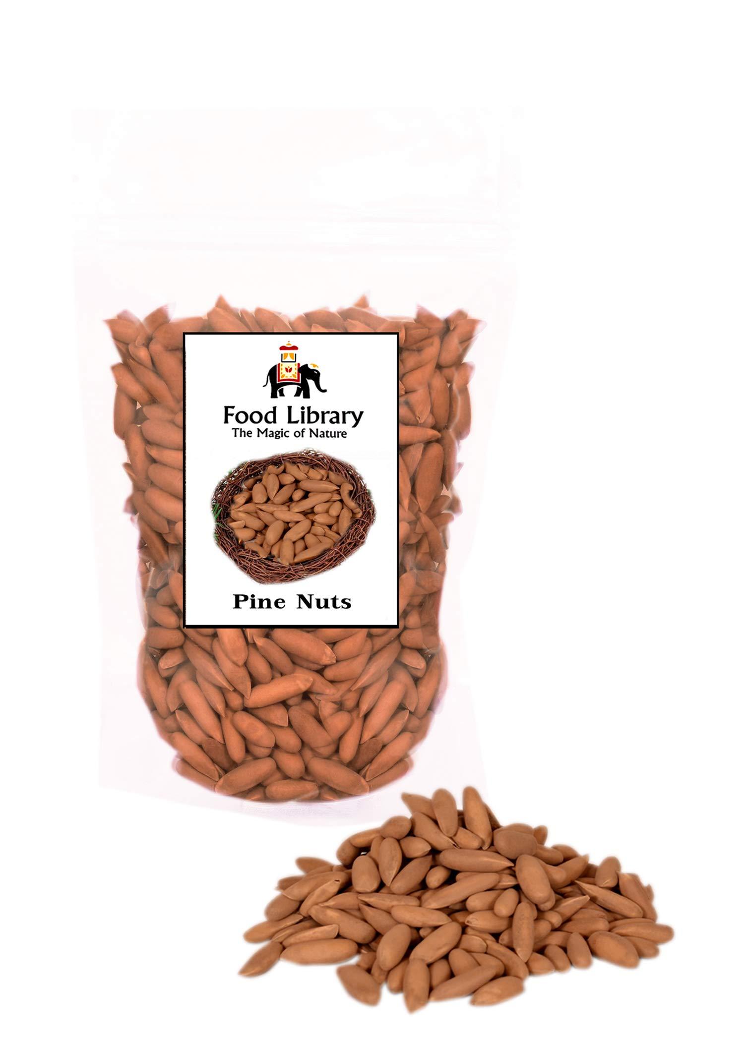 FOOD LIBRARY THE MAGIC OF NATURE Food Library The Magic of Nature Afghan Pine Nuts (Chilgoza) with Shell, 200g