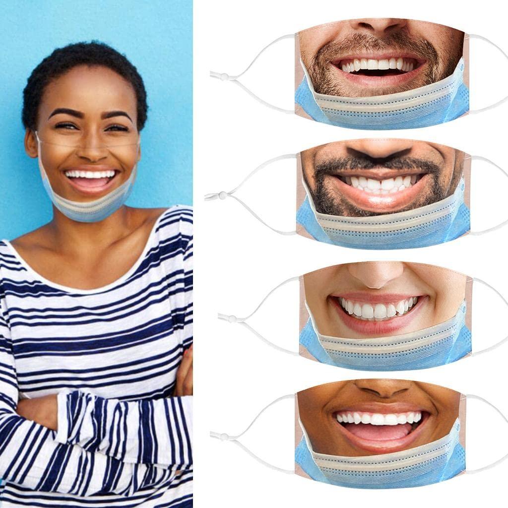 Generic LOSA Creativity 3D Print Funny Bandit Prank Face Mask Masque Mouth Cover A