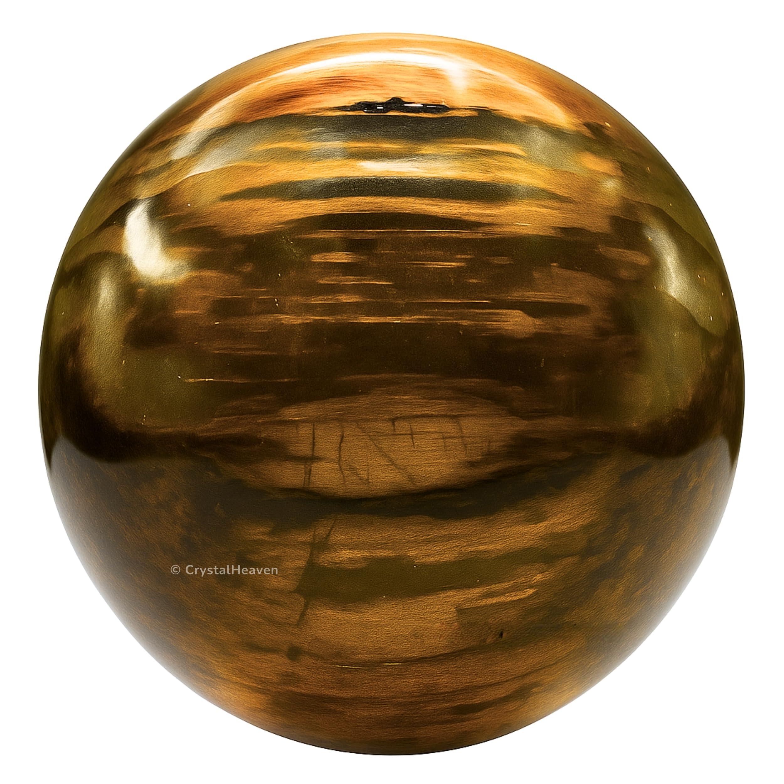 Crystal Heaven Certified Nellite Crystal Ball for Meditation - Premium Crystal Vastu Items for Home and Feng Shui Items for Good Luck - Ideal for Pooja Supplies and Spiritual Practices (2\" Inch)