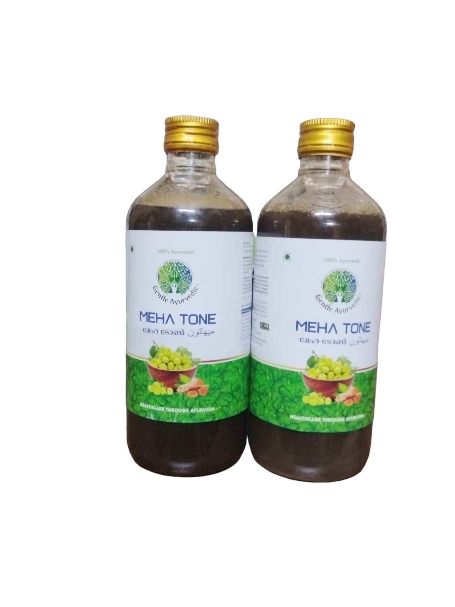 Gentle Ayurvedic Gentle Ayurvedic Meha Tone Value Pack, 900ml (450ml x 2 Bottles), Amla, Guduchi, Turmeric and Jamun, Improves Digestion