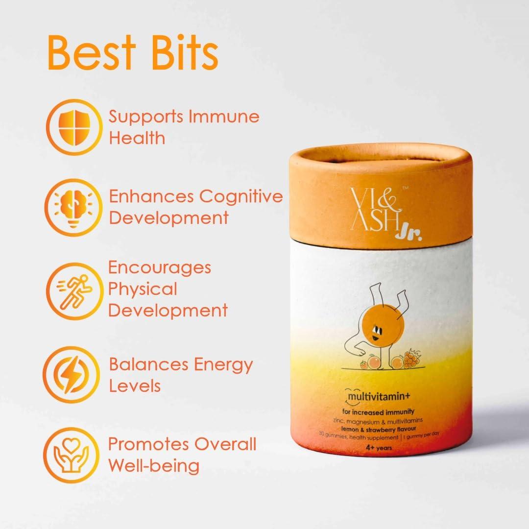 VI & ASH VI & ASH MV+ - NOURISH YOUR GROWTH - Supports Immune Health | Enhances Cognitive Development | Tasty and Fun | Balances Energy Levels | Promotes Overall Well-being - 90-Day-Pack